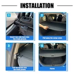 Retractable Cargo Cover For Mitsubishi Outlander 2022-2023 Rear Trunk Shielding New. Price: $64.00.