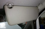2015 Chevy City Express Right Passenger Sun Visor Gray Used. Price: $54.00.