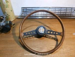 Fiat 124 850 1200 Woodgrain Spoke Steering Wheel Used. Price: $399.00.