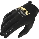 100 Percent Itrack Youth Gloves Black/gold Size M New. Price: $24.50.