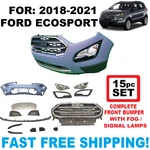 Fits 2018 2019 2020 2021 Ford Ecosport Front Bumper Cover 15PC Set New. Price: $399.20.