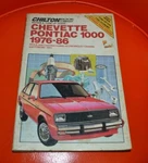 Chilton 1976-1988 Chevette Pontiac 1000 Repair Manual #6836 Used. Price: $7.50.
