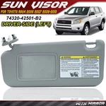 Driver Side Left Gray Sun Visor For 2006-2012 Toyota RAV4 Oe# 74320-42501-B2 New. Price: $23.69.