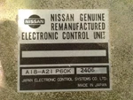 Engine Ecm Electronic Control Module Thru 6/90 Fits 90-91 Infiniti Q45 630420 Used. Price: $59.36.