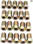 3/8-24 20PC/SET Inline Tube Nuts Finish Inverted Flare Fitting 3/16 Brake New. Price: $21.74.