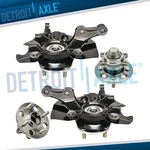 Front Steering Knuckles Rear Hub Bearings For 2007-2011 Hyundai Accent Non-abs New. Price: $253.08.