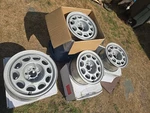 Vintage 1987 Ford Mustang Gt 15X7 Aluminum Wheels 1985-1993 Capri Fox Body 5.0 Used. Price: $570.00.