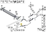 Genuine Bmw F06 F01 F02 Outlet Oil Cooling Hose 17227980112 Nuovo. Price: $229.92.