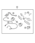 Genuine Mopar Overlay Harness 5191988AA New. Price: $54.07.