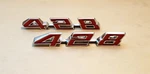 1968 Pontiac Fullsize 428 Front Fender Emblem Pair, C9790987RS New. Price: $156.00.