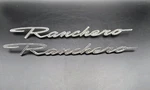 1966-1968 66-68 Ford Ranchero Black Script Emblems Pair Oem- Qty 2 Used. Price: $89.99.