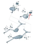 New Audi A4 B9 Left Side Exhaust Tail Pipe Trim 8W0253825L Original No Duties. Price: $203.76.
