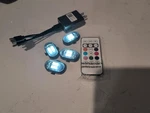 Rechargeable Car Led Interior Lights 8 Colors Remote Control Decor Kit, New, Usa. Price: $22.61.