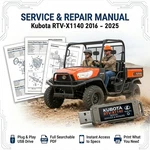 Kubota RTV-X1140 2021 2022 2023 2024 2025 Service Repair Workshop Manual On Usb New. Price: $23.99.