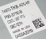 2011-2013 Honda Odyssey Power Tailgate Control Unit 74970-TK8-A010 Used. Price: $63.00.