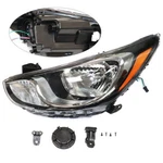 Left Halogen Headlight Driver Side Headlamp For Hyundai Accent 2012 2013 2014 New. Price: $58.45.