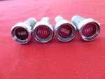 1968 Mustang Cougar Convenience Control Group 4 Lamps W Bezels And Lenses Used. Price: $720.00.
