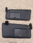 2008-2011 Ford Focus Sun Visor Driver Passenger Lh Rh Black Vinyl Set Of Oem Used. Price: $50.00.