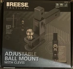 Reese Tactical Towpower 2" Ball Adjustable Mount W/ Clevis, Trailer Hitch New. Price: $125.00.