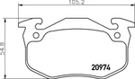 Mintex Rear Axle Brake Pad Set, Disc MDB2868 New. Price: $21.23.