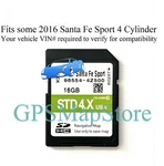 2016 Santa Fe Sport Cylinder Gps Navigation Memory Sd Card U.s Can Map 4Z500 New. Price: $100.00.