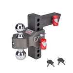 Towsmart 6 In. Adjustable Trailer Hitch Dual Ball Mount, 12,500 Lbs. Capacity Used. Price: $154.95.