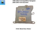 XL3H-19E616-CA 00 05 Ford Excursion Heater Hvac Rear Blend Motor Actuator Used. Price: $39.00.