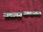 Chevrolet Caprice Impala 350 Rocker Emblems Oem 3991172 1971 Used. Price: $22.71.