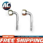 Ac Fitting 90 Degree Kit Female Standard Aluminum O-ring Hose Size #6 #8 New. Price: $13.99.
