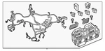 Genuine Honda Engine Compartment Wiring Harness 32200-TS8-A70 New. Price: $923.00.