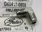 Gates G60417-0808 Male Jic 37 Flare To 8MJ-8MJ90 New. Price: $13.49.