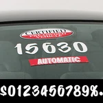 6" White Painter Numbers Car Dealer Windshield Pricing Stickers 175-WHI New. Price: $7.19.