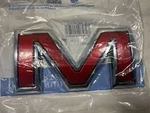 2019-2025 Gmc Sierra Red "m" Tailgate Emblem New # 86561644. Price: $45.54.
