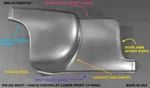1949-52 Chevrolet Lower Rear 1/4 Panel Chevy 50 51 #203 Right Only New. Price: $210.00.