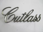 Oem Oldsmobile Cutlass Name Badge Emblem Script 408954 Metal Vintage B74 Used. Price: $10.00.