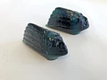 Pair Green Indian Fender Marker Tops, Usa Reproductions Pontiac Chevrolet Custom Used. Price: $135.00.