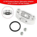Billet Ls Twin Turbo Dual 90 Degree 1/8" Npt Oil Feed Line Adapter Plate New. Price: $15.65.