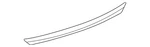 Genuine Nissan Deck Lid Finish Panel 84810-4AF0A New. Price: $184.84.