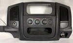 02-05 Dodge Ram 1500 2500 Cd Radio Bezel Center Dash Console Oem Black W/climate Used. Price: $70.00.