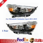 Pair Halogen Headlight Left+right Lamp For Mitsubishi Outlander Sport 2011-2019 New. Price: $178.84.