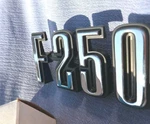 Nos Ford Truck D4TZ 16720 73-76 F250 Front Fender Emblem Lh Rh Name Plate New. Price: $50.00.