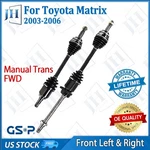 Oe Front Pair Left Right Cv Axle Shaft Set For 2003-06 Toyota Matrix Fwd Manual New. Price: $248.79.