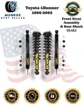 Monroe Premium Front Strut & Rear Shock For Toyota 4RUNNER 3.4L 1996-2002 New. Price: $420.00.