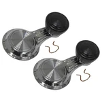 Door Vent Window Handles With Black Knob Includes Clips 1968-72 Gm Car Truck 2PC New. Price: $36.00.