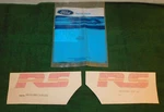 1982 1983 1984 Mercury Capri Nos Lh+rh Red-orange 'rs' Fender Decal Transfers New. Price: $199.00.