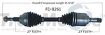 For Lincoln Mkz 13-15 3.7L V6 Front Driver Left Cv Axle Shaft Surtrack FD-8261 New. Price: $108.03.