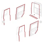 LRC10141 Full Set Of Door Seals For Land Rover Defender 110 Csw 1983-2016 New. Price: $170.37.