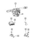 Genuine Mopar Steering Column Control Module Clock Spring 6UW39LXHAD New. Price: $396.75.
