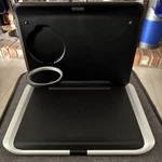 Genuine Bmw Travel & Comfort System Folding Table + Base Support Hook Oem Used. Price: $169.00.