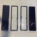 1968-1972 Nova Ss Super Sport Hood Louvers With Trim Bezels Gm 3927442 & 3927443 Used. Price: $125.00.
